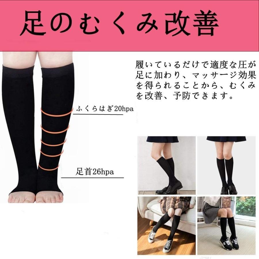弾性ストッキング 着圧ソックス 着圧靴下 弾性靴下 寝ながら美脚ケア 段階着圧設計 26hpa むくみ改善 通気性 消臭 美脚ソックス 膝下 ユニセックス 男女兼用 Spk Ct01b Gerberamint 通販 Yahoo ショッピング