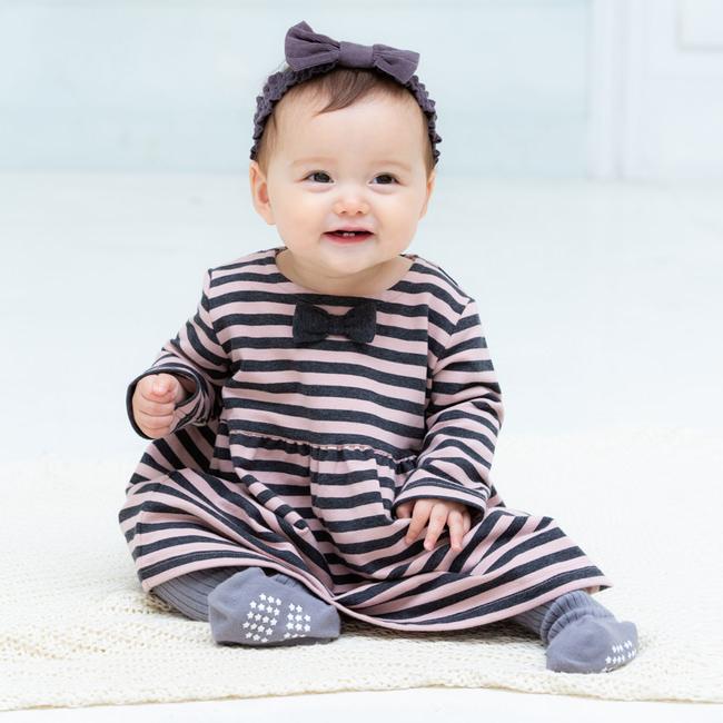 Birthdayparty バースデーパーティー インレイボーダー長袖ワンピース 70cm 90cm 子供服 Bebe ベベ アウトレット 女の子 70 80 90 Bebe Outlet Buzzfuzz 通販 Paypayモール