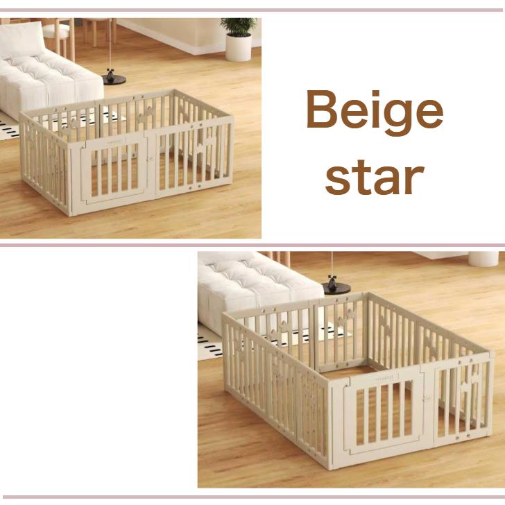 M...　Edu・play ベビーサークル　扉付き　オシャレ ベビーサークル ドア付き ハイタイプ 65cm 折りたたみ プレイ