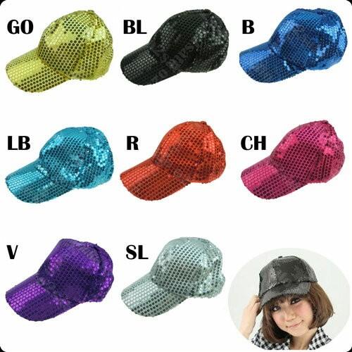 スパンコール キャップ  帽子 レディース かわいい 目立つ ダンス パーティー コスチューム |  | 01