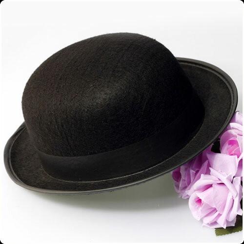 チャップリン 風 山高帽 帽子 メンズ レディース かわいい 目立つ ダンス パーティー帽子 イベント カッコいい | 