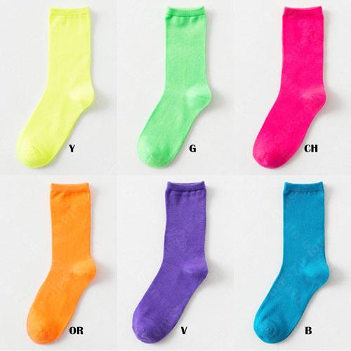ネオン カラー ショート ソックス レディース ジュニア ダンス イベント 目立つ ハロウィン 子供 女性 用 キッズ |  | 02