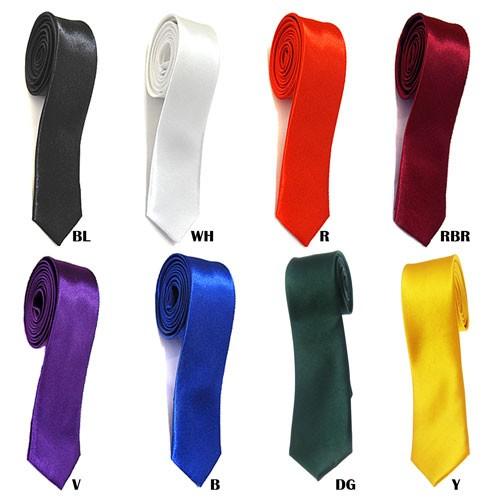 ネクタイ 無地 光沢 細身  サテン生地 メンズ レディース 兼用 ファッション パーティー イベント フォーマル カジュアル  ナロータイ |  | 01