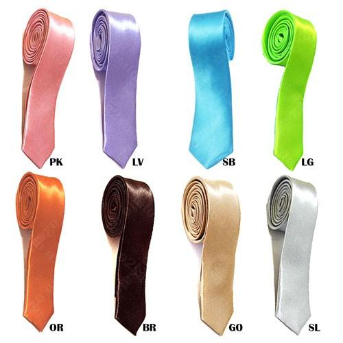 ネクタイ 無地 光沢 細身  サテン生地 メンズ レディース 兼用 ファッション パーティー イベント フォーマル カジュアル  ナロータイ |  | 02