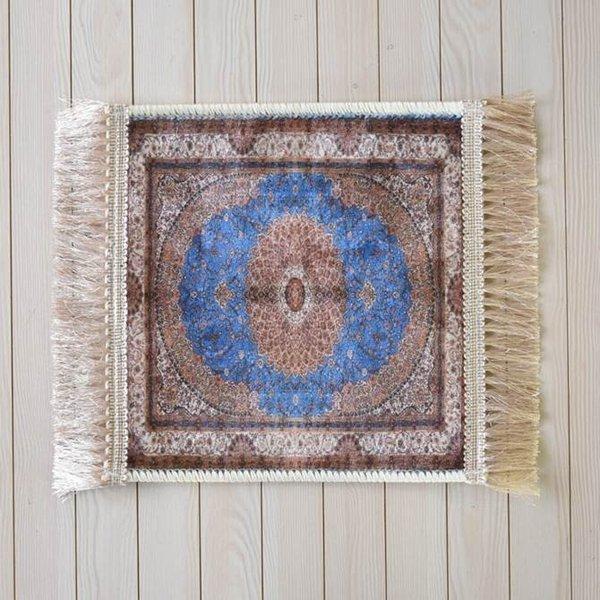 ペルシャ絨毯調 鮮やかなブルーチェアーマット ３０ ３０ ロココ調 ｒｏｃｏｃｏ アンティーク調 ヨーロピアン クラシック マット インテリア雑貨 Btr Yts 3156 Bl 輸入家具べべ 通販 Yahoo ショッピング