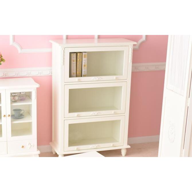 プリンセス スライド本棚 アンティークホワイト 扉付 おしゃれ 完成品 ロココ調 アンティーク調 ヨーロピアン 収納 かわいい 飾り棚 ブックシェルフ ガラス扉 Mt 100 3 Wh 輸入家具べべ 通販 Yahoo ショッピング