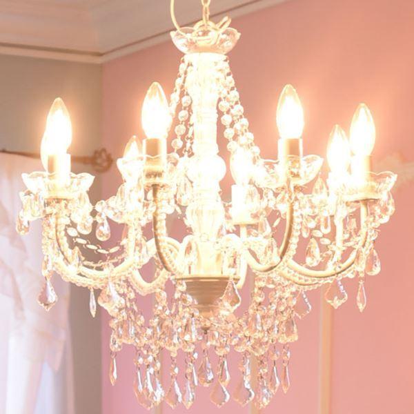 プリンセスホワイト お手軽シャンデリア ８灯 ｌｅｄ電球対応 ヨーロピアン 天井照明 灯り 姫系 ロココ調 インテリア Sa 67f3009k 8 輸入家具べべ 通販 Yahoo ショッピング