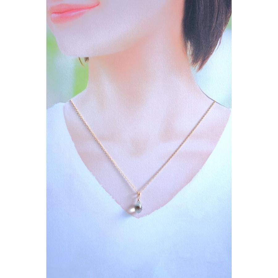 ドロップ カット の アメジスト サージカル ステンレス 製 ネックレス　（ ギフト ボックス 入り ミニ ポーチ 付き ペーパー バッグ 付き ）_5