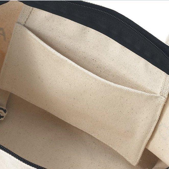 DEAN&DELUCA ディーン&デルーカ レディース 2way キャンバス トートバッグトートバッグ エコバッグ Sサイズ 限定色 ブルーナチュラル 大人気|bebest|07