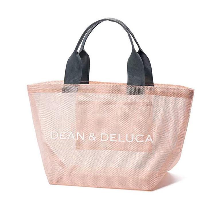 在庫処分価格 DEAN&DELUCA ディーン&デルーカ 夏限定 メッシュ トートバッグ ピンク シーグリーン 海 プール お盆 旅行 Sサイズ :bag32:Be best ヤフー店 通販 メッシュバック トート