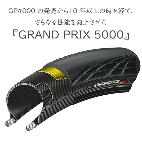 コンチネンタル Grand Prix 5000 グランプリ5000 自転車 タイヤ クリンチャー 700C 650B 1本 ロードバイク 国内正規品｜bebike｜03