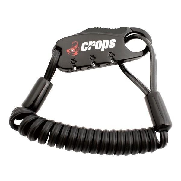 クロップス Crops Q-Biro(バイロ)mini 形状記憶ケーブル ダブルスチールワイヤー 3桁式ダイヤルロック 自転車 カギ