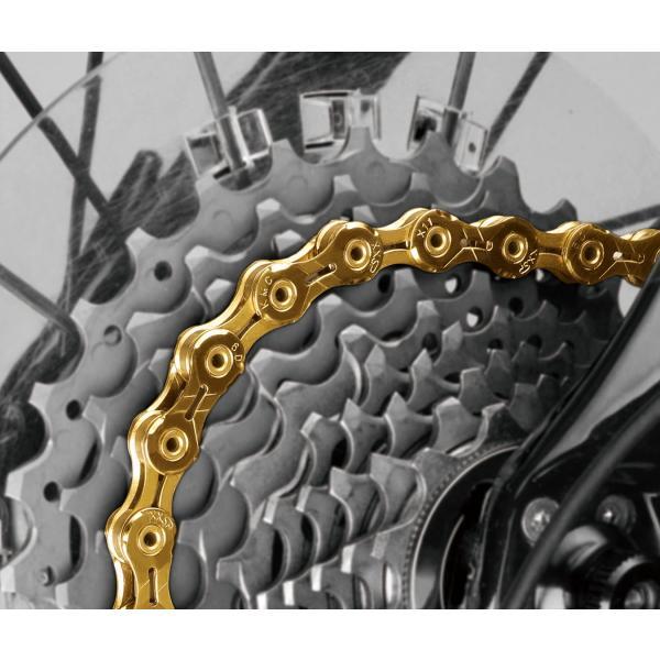 KMC チェーン X11SL ゴールド TI-GOLD 自転車 11スピード対応