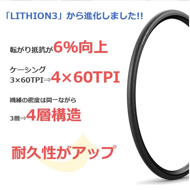ミシュラン（MICHELIN） タイヤ リチオン4 ブラック 700×28C 自転車
