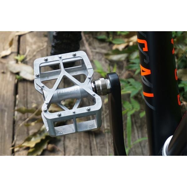 ALLWAYS 三ヶ島ペダル オールウェイズ ペダル シルバー 自転車