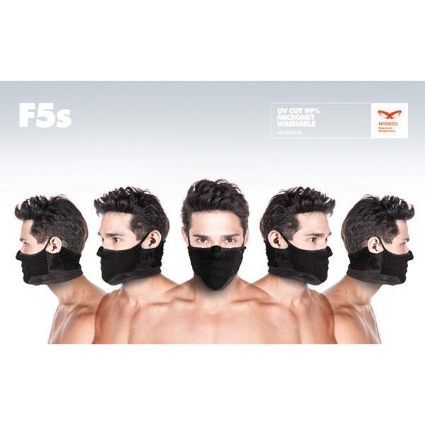 NAROO MASK (ナルーマスク) F5S グレー スポーツ マスク 花粉対策 爆買