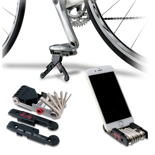 ミノウラ HPS-9 Get’A ハンディーペダルスタンド＆ツール 自転車 携帯工具 ペダルスタンド スマホスタンド MINOURA