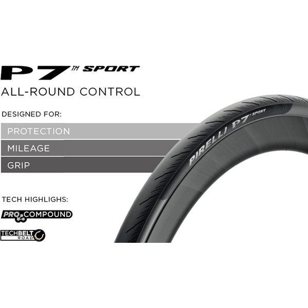 PIRELLI（ピレリ） 自転車 タイヤ P7 Sport クリンチャー 700x24c