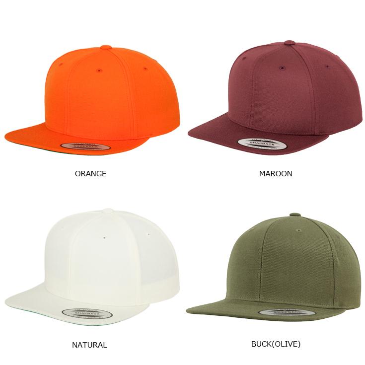 YUPOONG（ユーポン）6089M CLASSIC PREMIUM SNAPBACK CAP 帽子 定番 別注 オリジナル 作成 刺繍 1個 ...