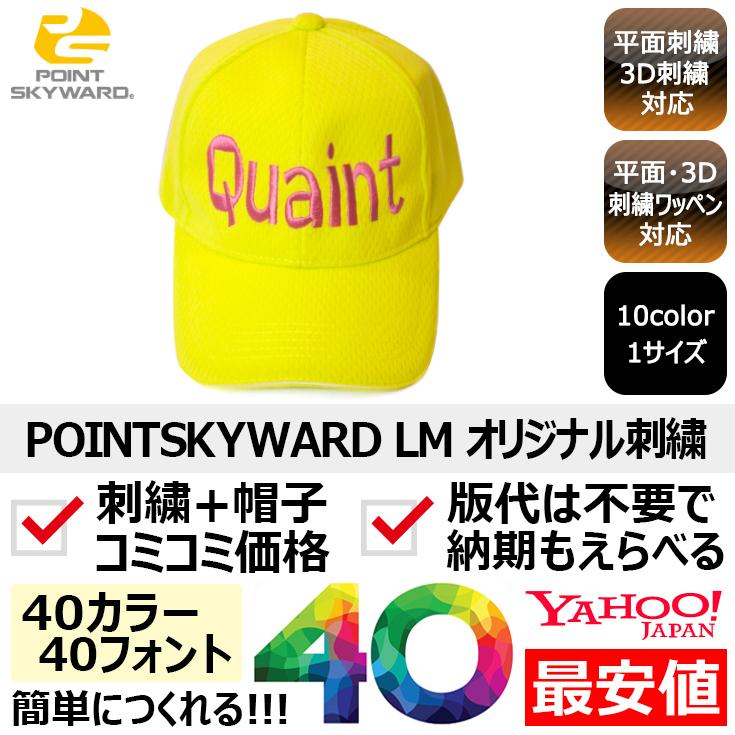 限定ラスト1個ブランド帽子のまとめ売り！お得 1個から簡単オリジナル刺繍の帽子作成 POINT SKYWARD（ポイントスカイ