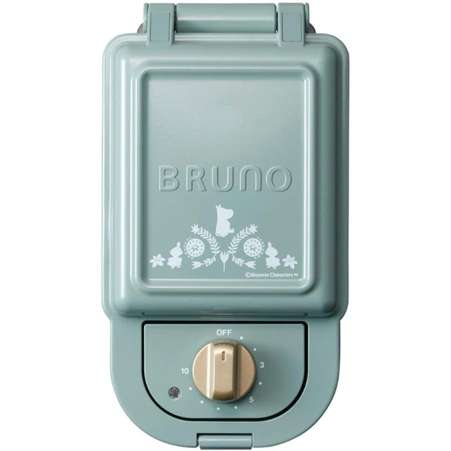 ブルーノ BRUNO ホットサンドメーカー 耳まで焼ける 電気 シングル 売れ筋ランキング BOE050-BGR ブルーグリーン ムーミン