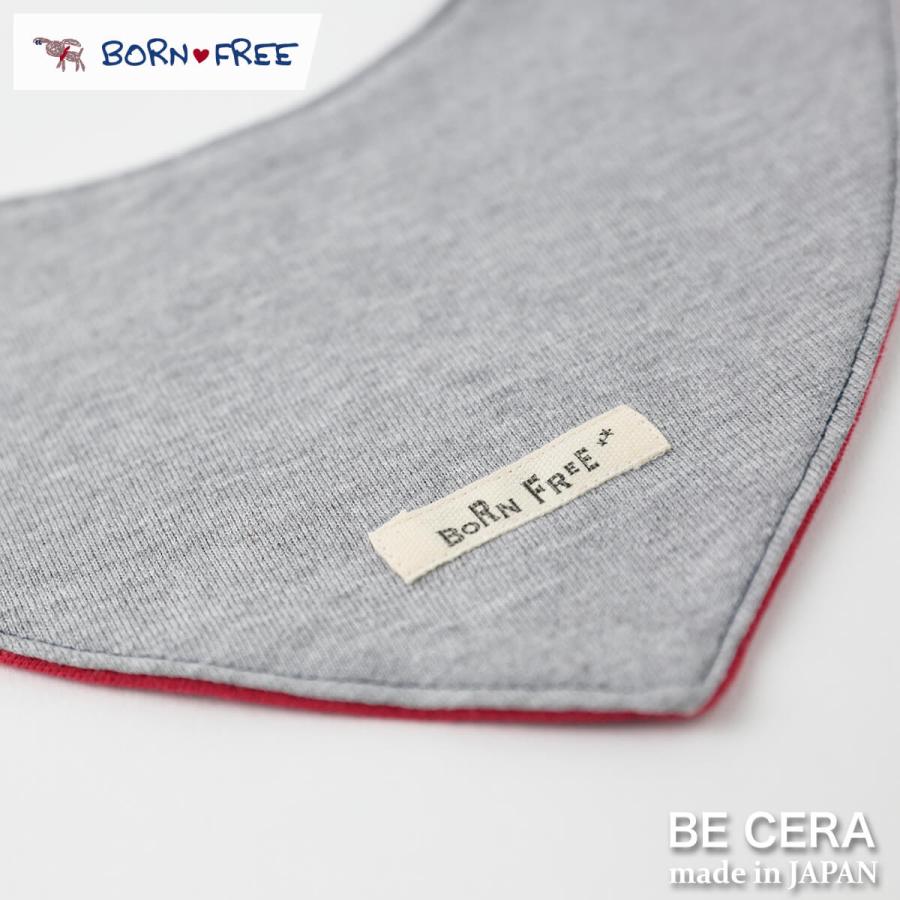 BORN FREE 星柄 バンダナ スタイ 赤 ベビー用品 出産祝い おしゃれ