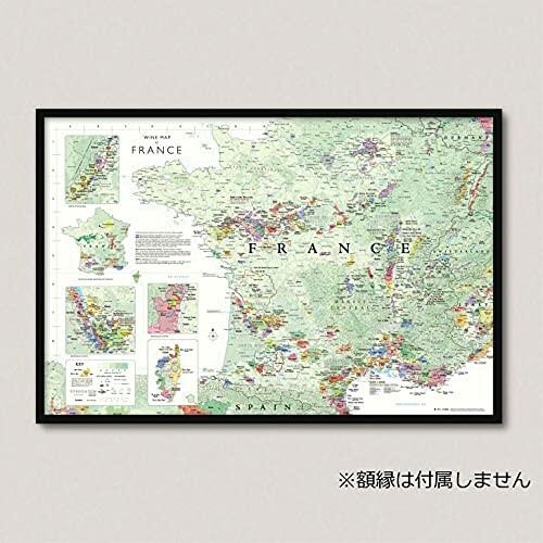 フランス ワイン マップ ポスター 地図 折り畳み 額縁に入れてオシャレなインテリアにも Vino Hayashi フラン Beckshop 通販 Yahoo ショッピング