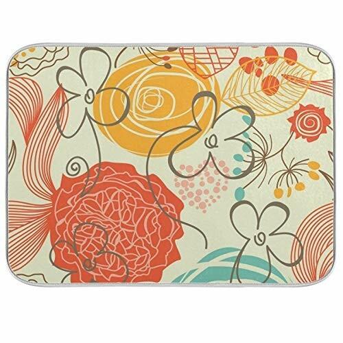La Rose 水切りマット 花柄 夏花 抗菌 速乾吸水マット 食器乾燥マット 大判 丸めて収納 キッチン マイクロファ Beckshop 通販 Yahoo ショッピング