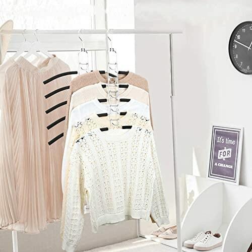 絶妙なデザイン 省スペース ステンレス すべらない ハンガー Hangerspcace ワイシャツ 収納 収納 ハンガー 4本組 Tシャツハンガー ハンガーラック Www Fattoriabacio Com