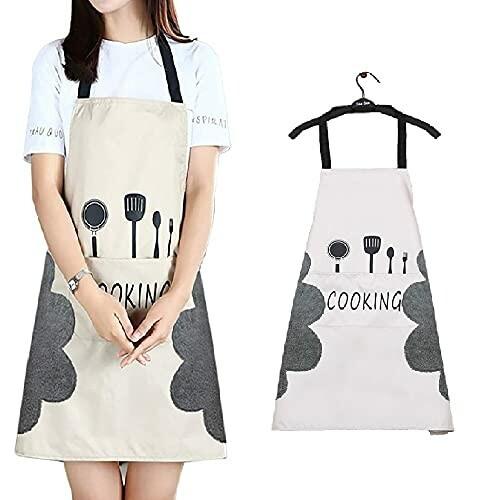 エプロン 防水 おしゃれ 手拭き付 ポケット付き 調節可能 動きやすい かわいい シンプル 撥水加工 耐油 料理 Beckshop 通販 Yahoo ショッピング