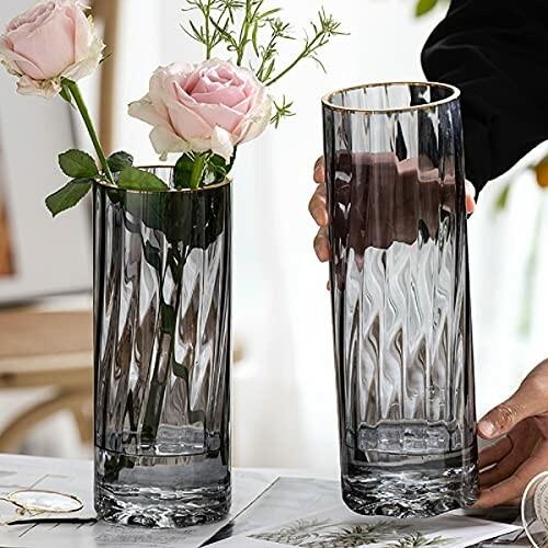 花瓶 ガラス 透明 グレー 30cm 花器 フラワーベース シリンダー 円柱 ガラスベース ガラスボトル アレンジ イン Beckshop 通販 Yahoo ショッピング