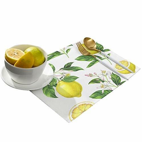 ランチョンマット レモン 水彩 夏 植物 壁紙 黄色い 果物 水彩 プレースマット お食事マット 食卓 飾り 断熱 Beckshop 通販 Yahoo ショッピング