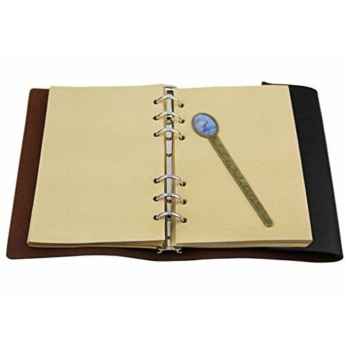 格安 リングノート おしゃれ A5 システム手帳 6穴 航海風 日記帳 アンティーク感 クラフト紙 手帳 メモ帳 旅行日記 Shipsctc Org