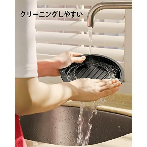 グリル鍋 電気鍋 3-in-1 2〜3人用 ホットプレート 2.5L小型 1000W ほっとぷれーと たこ焼き 波型 焼肉 深鍋 しゃぶ|beck-shop|06