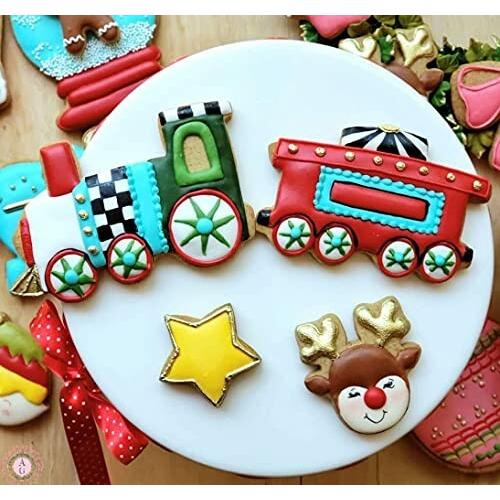 Ann Clark Cookie Cutters 列車 鉄道 クッキー型3個セット 機関車 乗務員車 踏切サイン レシピ小冊子付き Beckshop 通販 Yahoo ショッピング
