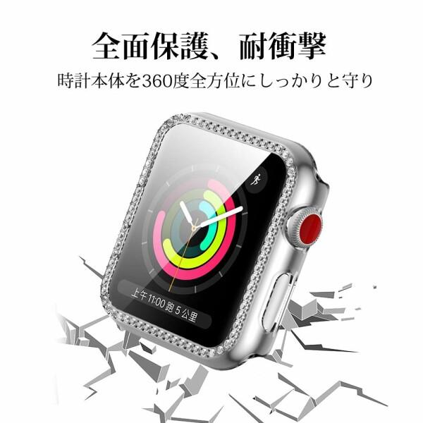 NN.ORANIE for Apple Watch Series 6/SE/5/4 44mm ケース HD保護フィルム トップ保護+PCフレーム ダイヤモンド｜beck-shop｜05
