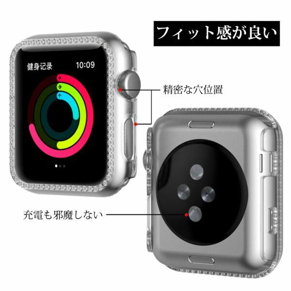 NN.ORANIE for Apple Watch Series 6/SE/5/4 44mm ケース HD保護フィルム トップ保護+PCフレーム ダイヤモンド｜beck-shop｜06