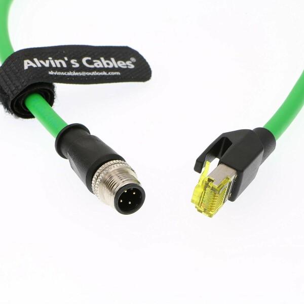 Alvin's Cables M12 4 pin オス to RJ45 オス ネットワーク CAT5e シールド コード 産業用 イーサネット ケー｜beck-shop｜03