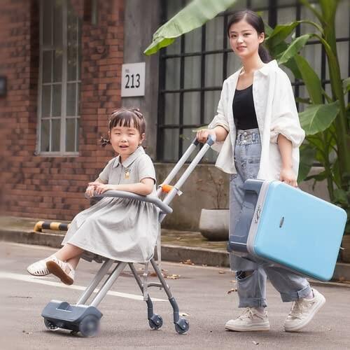 (Dudode) 子供用スーツケース乗れる キッズキャリーケース ラゲッジ キャリングケース 乗れ るト Dudode 子供用スーツケース乗れる キッズキャリーケース ラゲッジ キャリングケース 乗れ