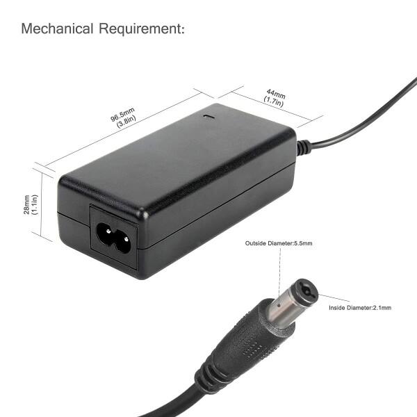 Signcomplex ACアダプター 24V2A 汎用ACアダプター DCポート直径5.5x2.1mm LED テープライト ビデオ カメラ｜beck-shop｜05