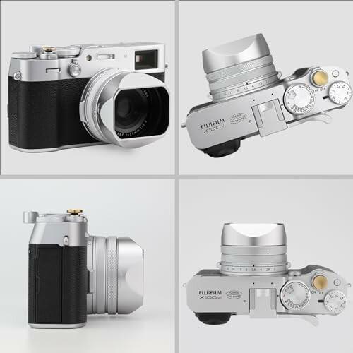 Haoge LH-X54W スクエアメタルレンズフード 49mmアダプターリング付き Fujifilm X100VI Fuji X100V カメラシ｜beck-shop｜03