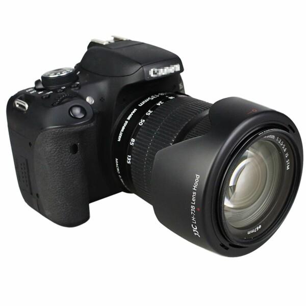 JJC 可逆式 レンズフード Canon EF-S 18-135mm F3.5-5.6 IS & EF-S 18-135mm F3.5-5.6 IS STM レンズ 用 EW-73B 互換｜beck-shop｜07