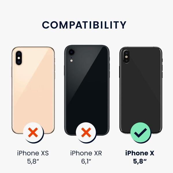 kwmobile スマホショルダー 対応: Apple iPhone X ケース - ショルダー クリア TPU カバー ストラップ付き｜beck-shop｜06