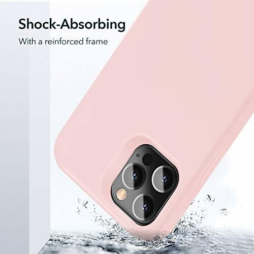 ESR iPhone 12 用 ケース iPhone 12 Pro 用 ケース 液体シリコンカバー ソフト 指紋防止 ピンク｜beck-shop｜05