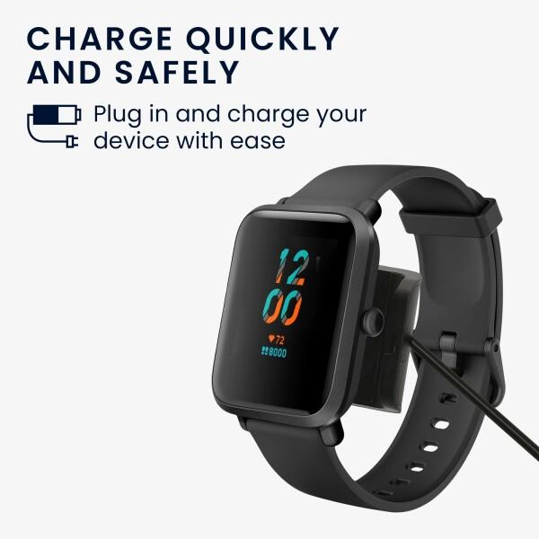 kwmobile 充電ケーブル 対応: Huami Amazfit Bip S (A1805/A1916) USB 充電器 - スマートウォッチ スマートバン｜beck-shop｜02