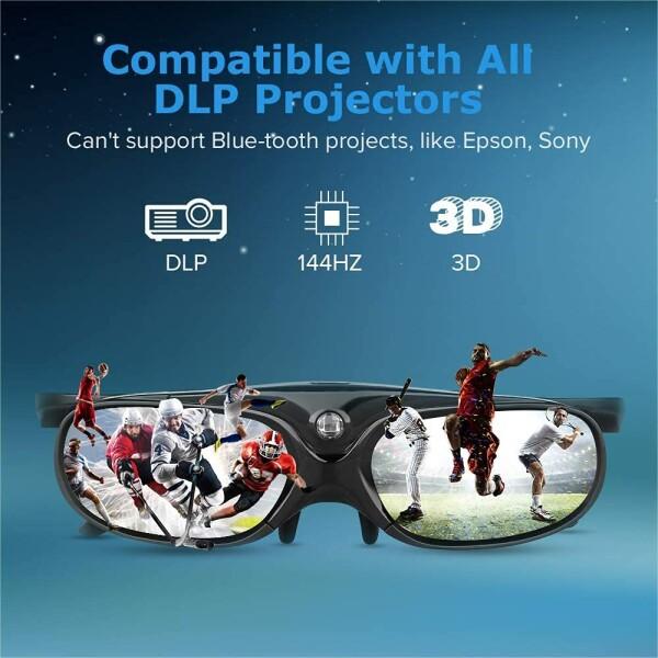 ZOYUBS GL200 DLP-Link 3Dメガネ 充電式 96HZ-144HZ 技術 度付き眼鏡 Acer/Elephas BenQ/ViewSonic/Dell/Vivitek/Mitsubishi/｜beck-shop｜04