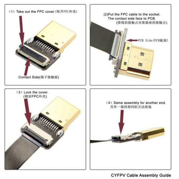 JSER CYFPV ミニ HDMI タイプ C オスコネクタ FPV HDTV マルチコプター用 航空写真｜beck-shop｜06