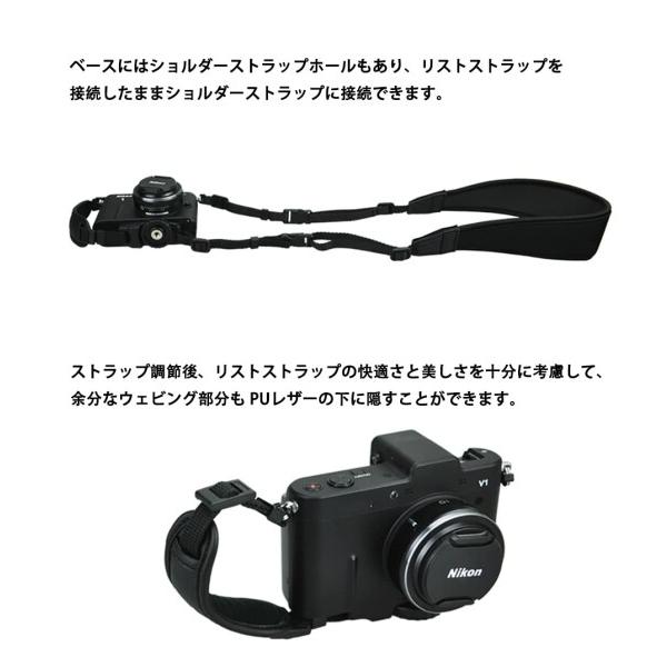 JJC カメラストラップ ハンドルストラップ カメラグリップ リストストラップ ベルト調整可能 落｜beck-shop｜04
