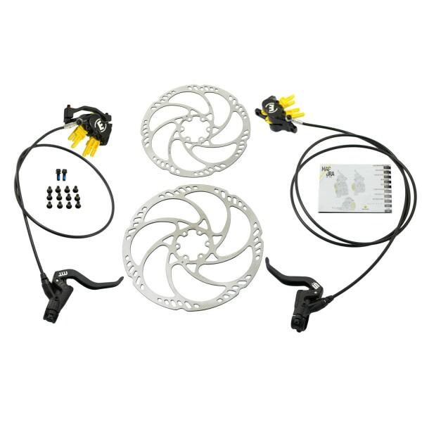 Magura MT5 4-Piston Post Mount Hydraulic Disc Brake Set w/ 180&203mm Rotor (F+R), MG2557｜beck-shop｜02