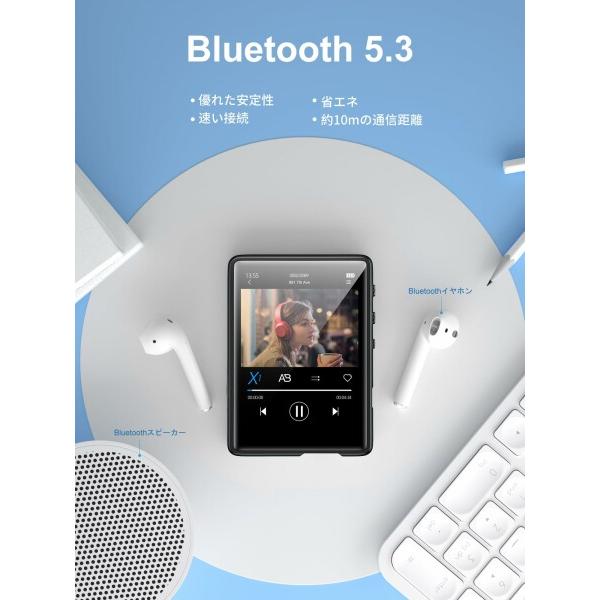 32GB MP3プレーヤー MECHEN Bluetooth 5.3 デジタルオーディオプレーヤー 超軽量 ミニ音楽プレーヤー ス｜beck-shop｜04